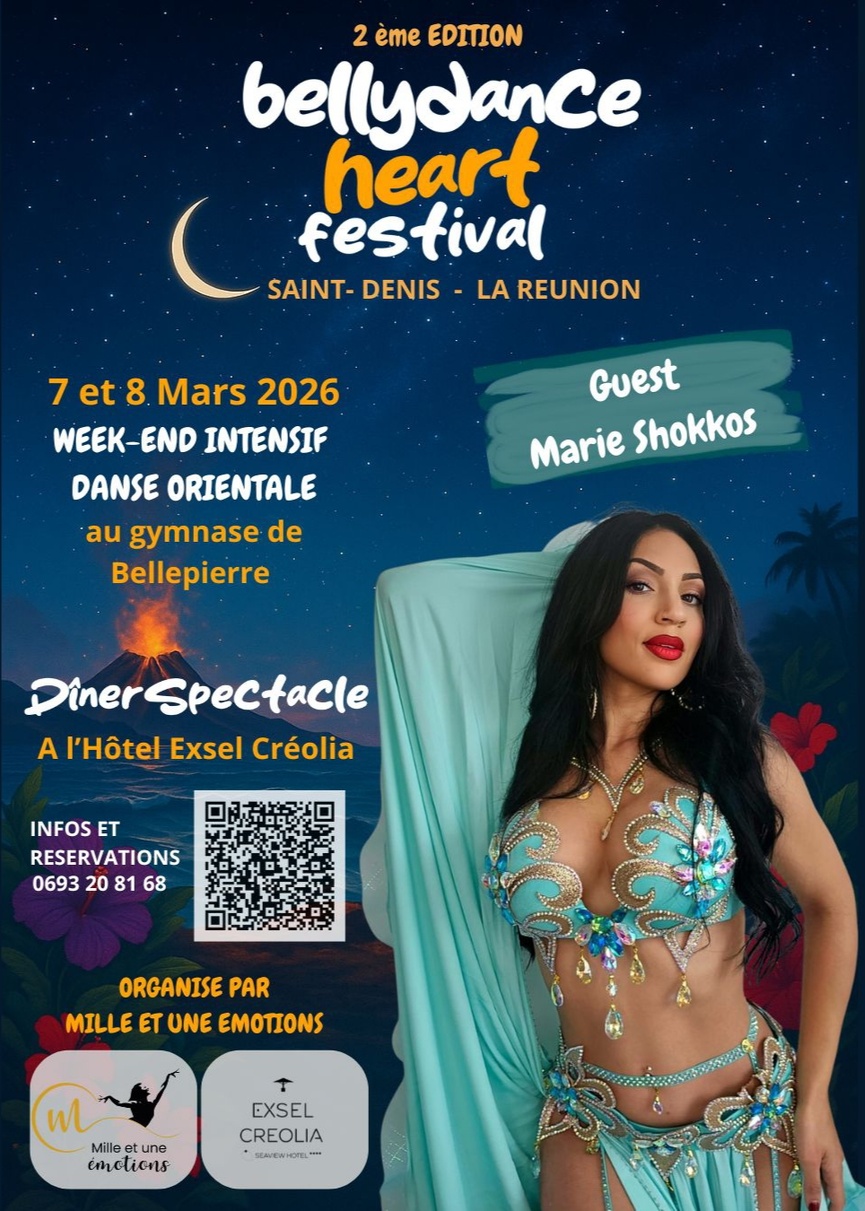 Bellydance Heart Festival: danse orientale avec Marie Shokkos et Chrystelle Mariama