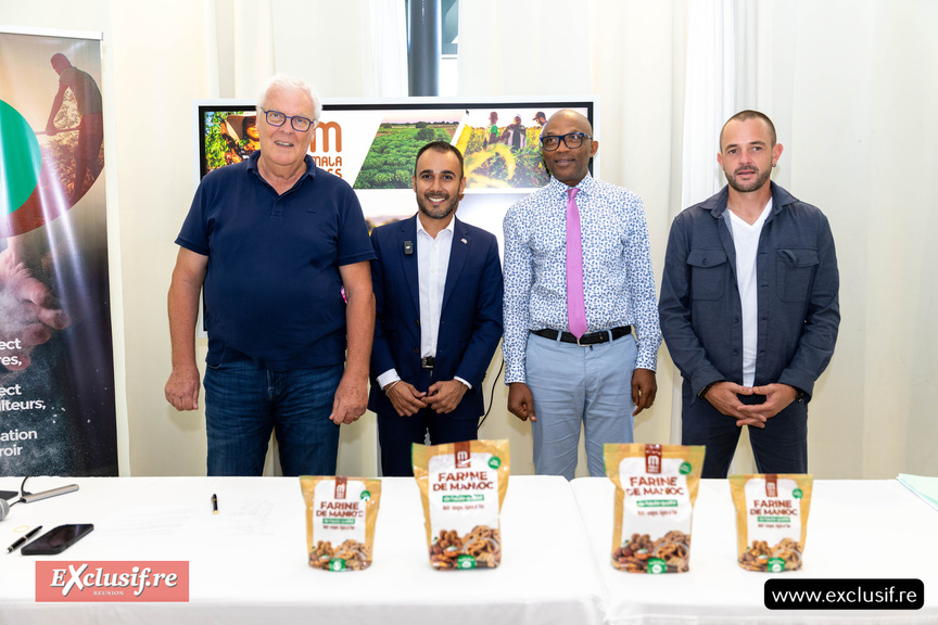 François Mandroux, Houssen Mebobaly, Dr Fridor Funteu, et Florent Baret François Mandroux, Houssen Mebobaly, Dr Fridor Funteu, et Florent Baret