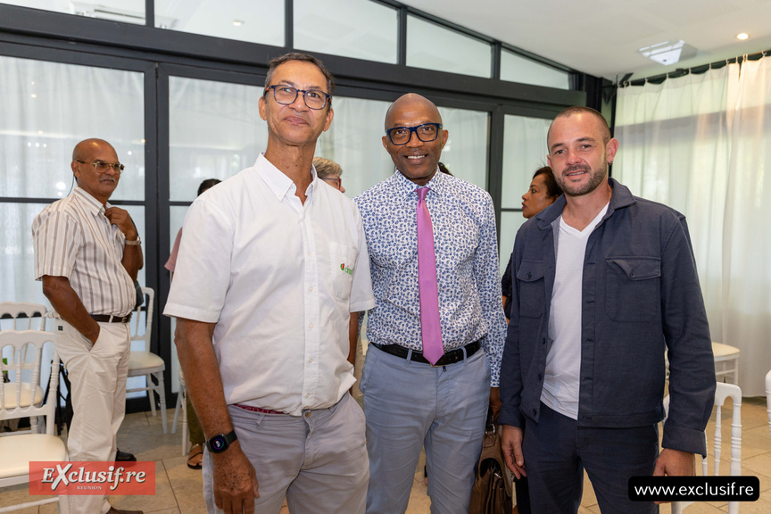 Joël Huat (CIRAD), Dr Fridor Funteu, et Florent Baret