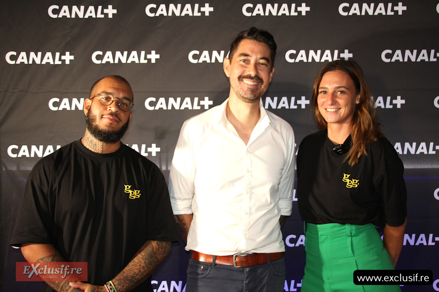 Charles Lauret avec Simon Advice-Desruisseaux et Teri Guegan, des Sales Gosses Charles Lauret avec Simon Advice-Desruisseaux et Teri Guegan, des Sales Gosses