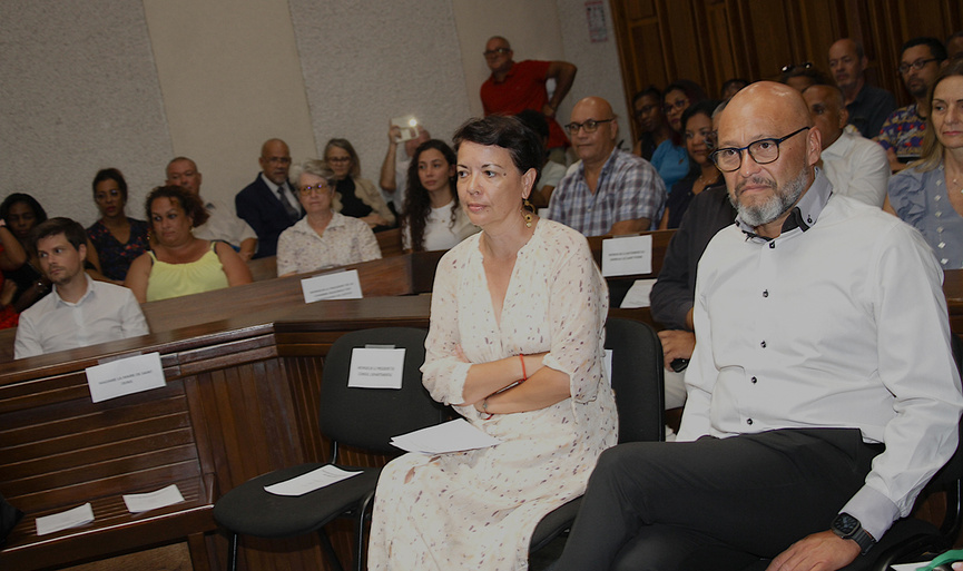 Nathalie Infante, secrétaire général pour les affaires régionales, et Pascal Plante, conseiller régional représentant la Région Réunion