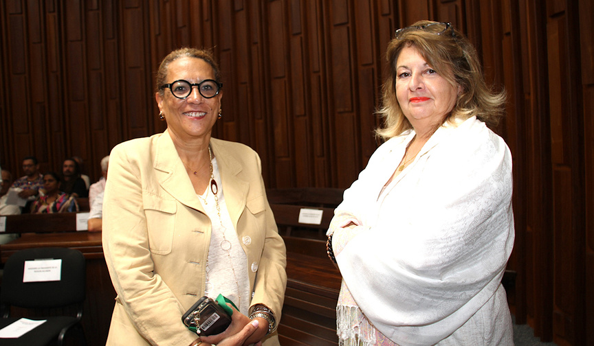 Fabienne Roy, et Emmanuelle Wacongne, présidente du Tribunal judiciaire de Saint-Denis Fabienne Roy, et Emmanuelle Wacongne, présidente du Tribunal judiciaire de Saint-Denis