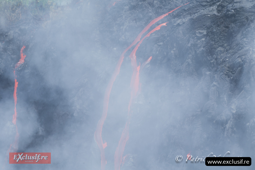 Piton de la Fournaise: les coulées ont rejoint la mer ce lundi, photos