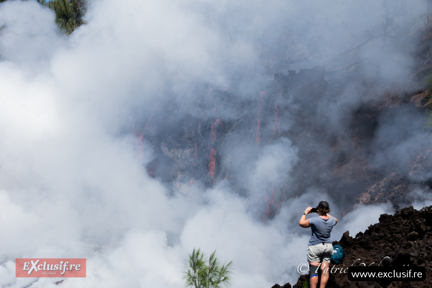 Piton de la Fournaise: les coulées ont rejoint la mer ce lundi, photos