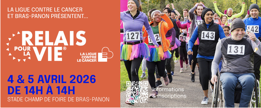 Le Relais pour la Vie contre le cancer les 4 et 5 avril à Bras Panon: inscrivez-vous! Le Relais pour la Vie contre le cancer les 4 et 5 avril à Bras Panon: inscrivez-vous!