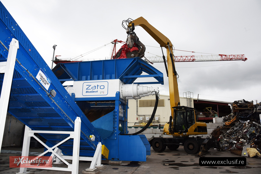 Inauguration du site industriel de Generall Autos Recyclage à Saint-Louis