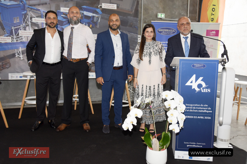 Les dirigeants de Generall Autos: Ismaël Badat, Idriss Gangate, fils de feu Ibrahim, Iskander, Naïla et Hosman Badat