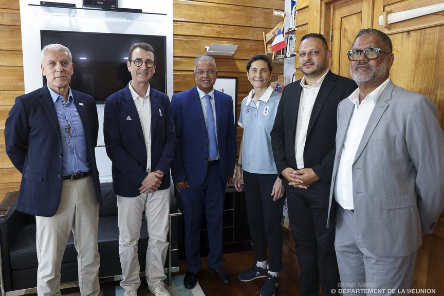 La délégation reçue au Département