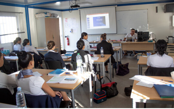 Le centre de formation d'Aéro Run Training se trouve à Sainte-Marie près du siège d'Air Austral