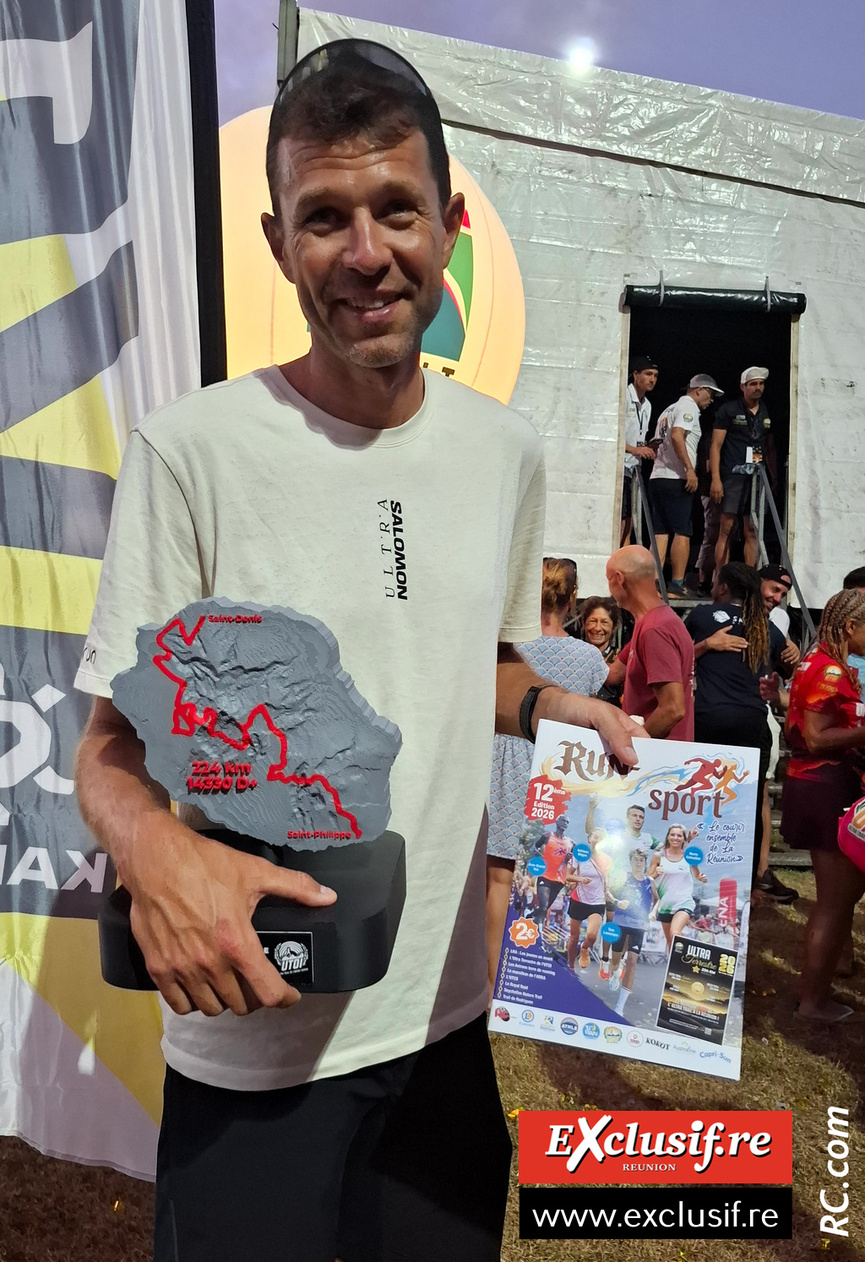 Francois D'Haene , 3ème des 224 km