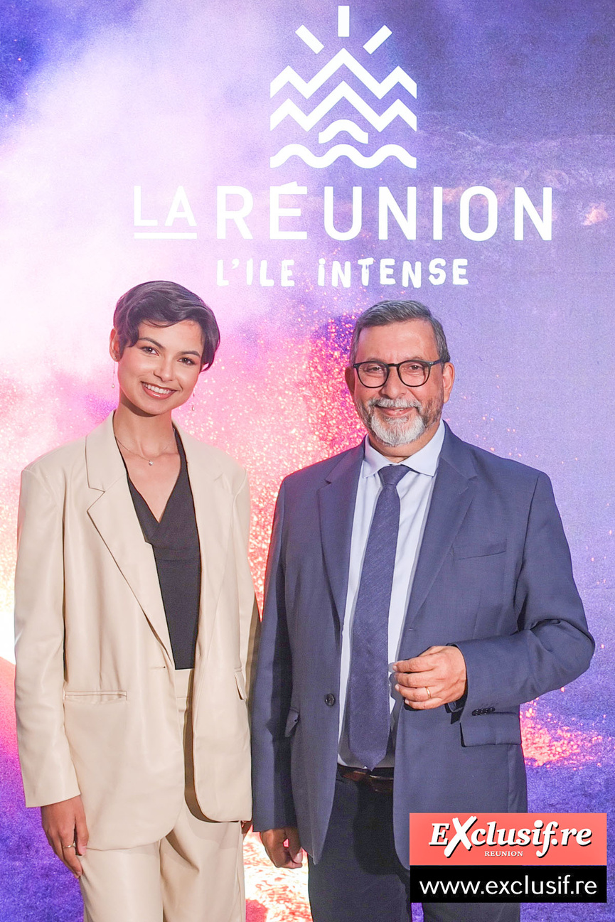 Eve Gilles, Miss France 2024, et Patrick Lebreton Eve Gilles, Miss France 2024, et Patrick Lebreton