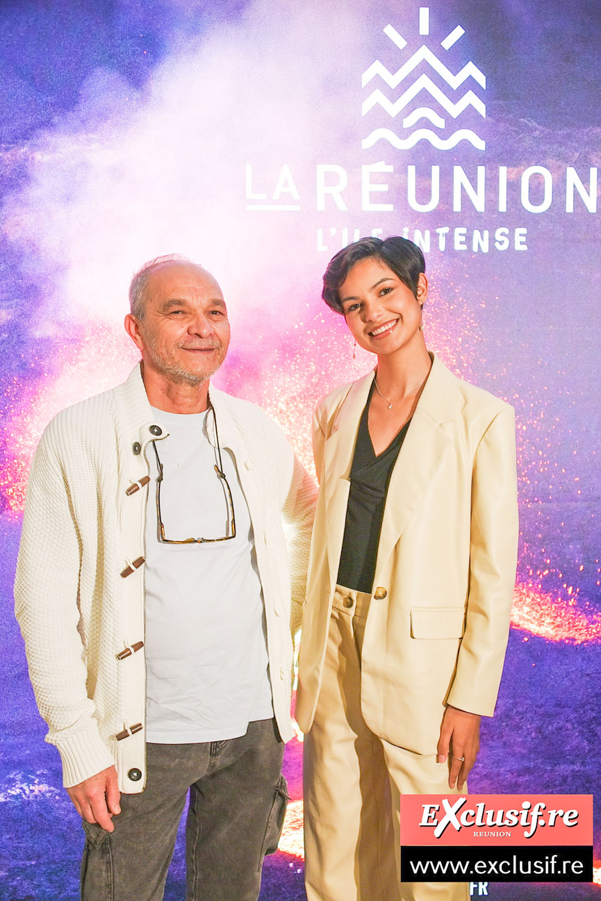Eve Gilles, avec le restaurateur "Kossaïdi", Mr Payet Eve Gilles, avec le restaurateur "Kossaïdi", Mr Payet