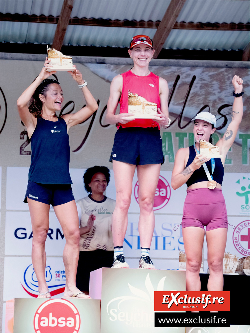 Le podium féminin, avec Emily Djock sur la plus haute marche Le podium féminin, avec Emily Djock sur la plus haute marche