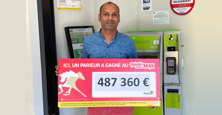 PMU: un parieur du Chaudron (Saint-Denis) remporte près de 500 000 euros!