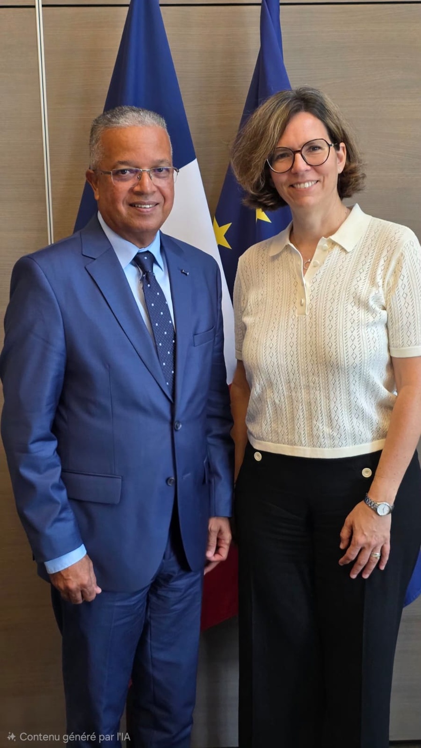 Cyrille Melchior avce Camille Galliard-Minier, Ministre déléguée chargée de l’Autonomie et des Personnes handicapées
