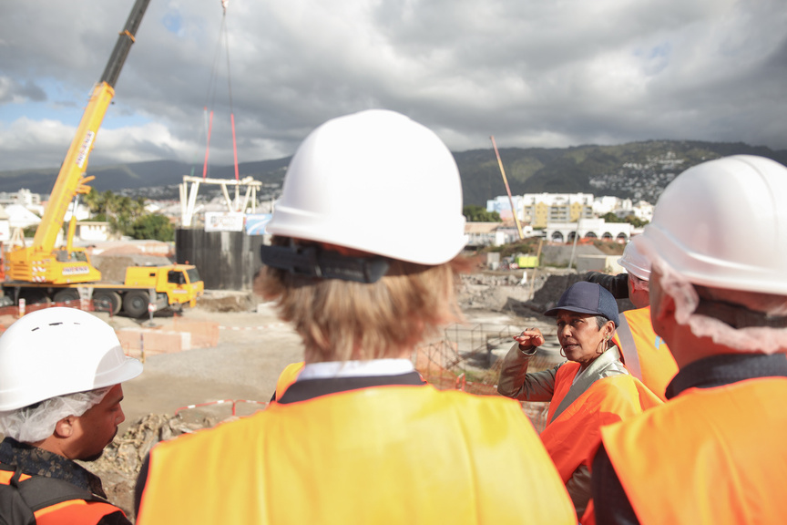 Visite du chantier pour la presse locale Visite du chantier pour la presse locale