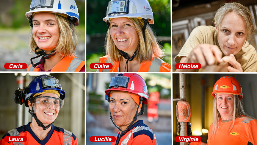 Les 6 femmes qui ont participé à ce projet