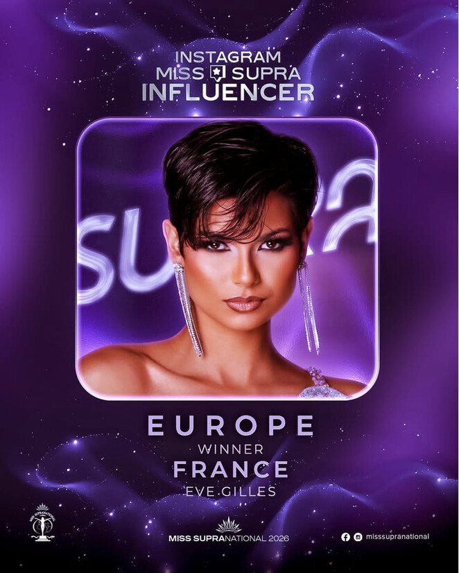 Eve Gilles, Miss France, participe à Miss Supranational: elle a gagné un titre!