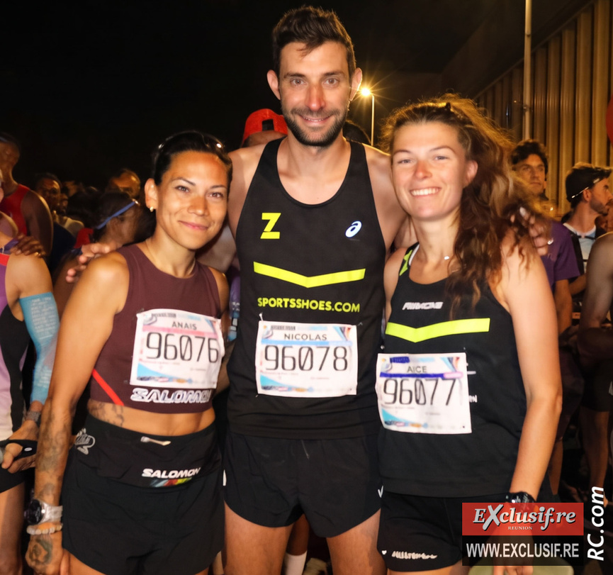 Anaïs Quémener, Nicolas Dalmasso et Alice Michel avant le départ devant le Cinépalmes