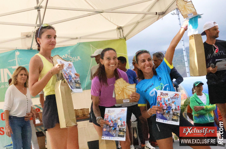 Le podium féminin : Lisa Smits, Angélique Lesport et Nadège Amplis