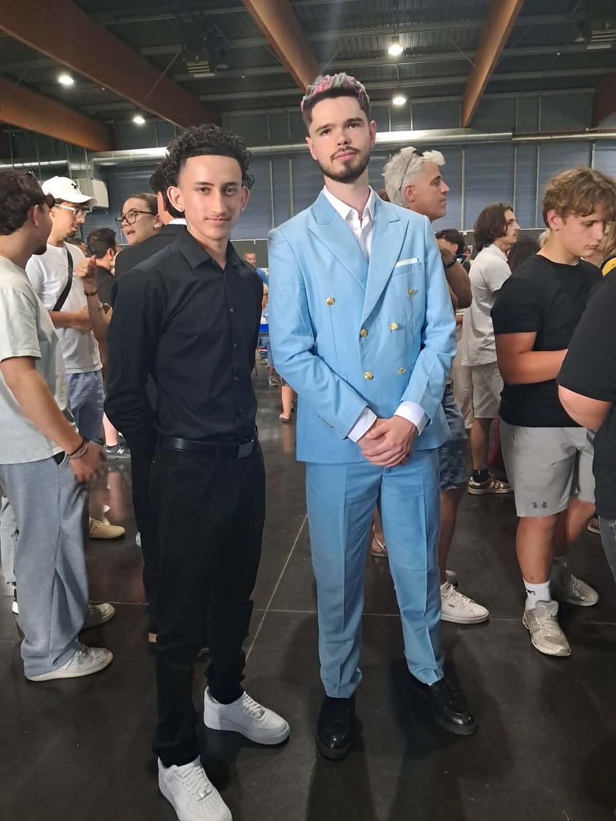 Mathis Boyer et son modèle