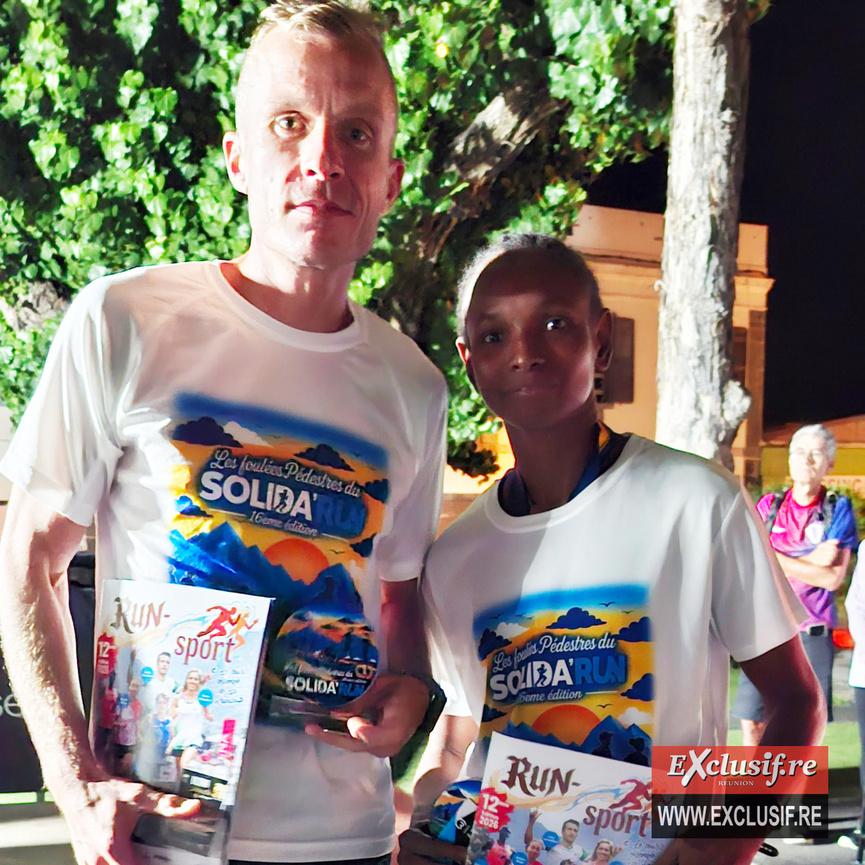 Pierre-Antoine Adam et Fatel Ka, vainqueurs de la 16ème édition de Solida'Run Pierre-Antoine Adam et Fatel Ka, vainqueurs de la 16ème édition de Solida'Run