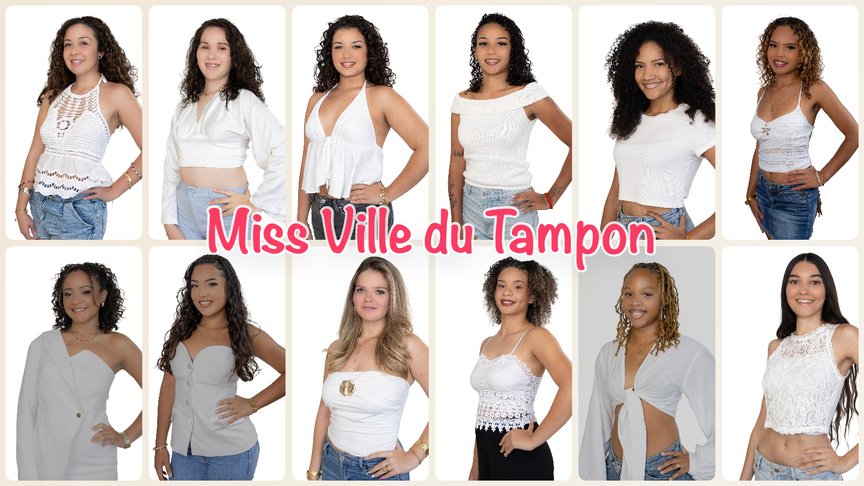 Les 12 candidates Miss Ville du Tampon 2026