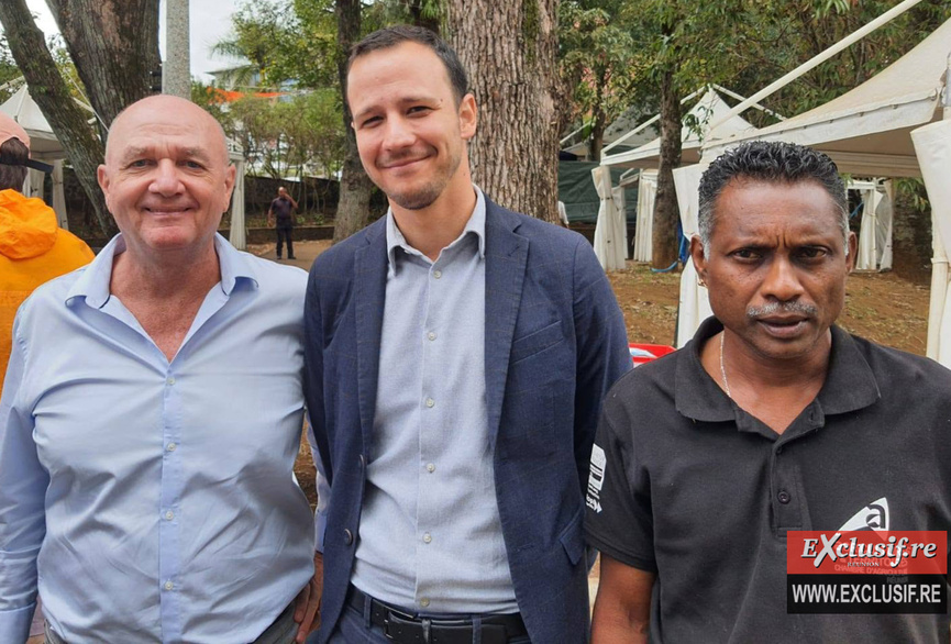 Patrice Fagès, Alexis Chaussalet et Danilo Aménie Tailamé