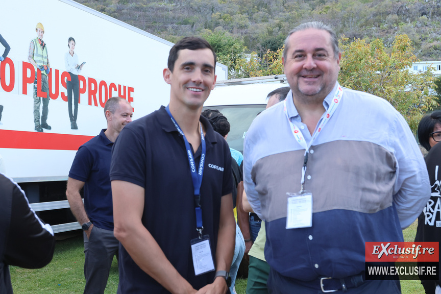 Jules Perrault, Directeur de Corsair et Stéphane Mouezy, directeur du service des sports à la ville de Saint-Denis