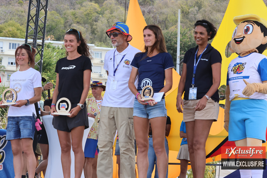 Les vainqueures féminines du Trail de Bourbon :