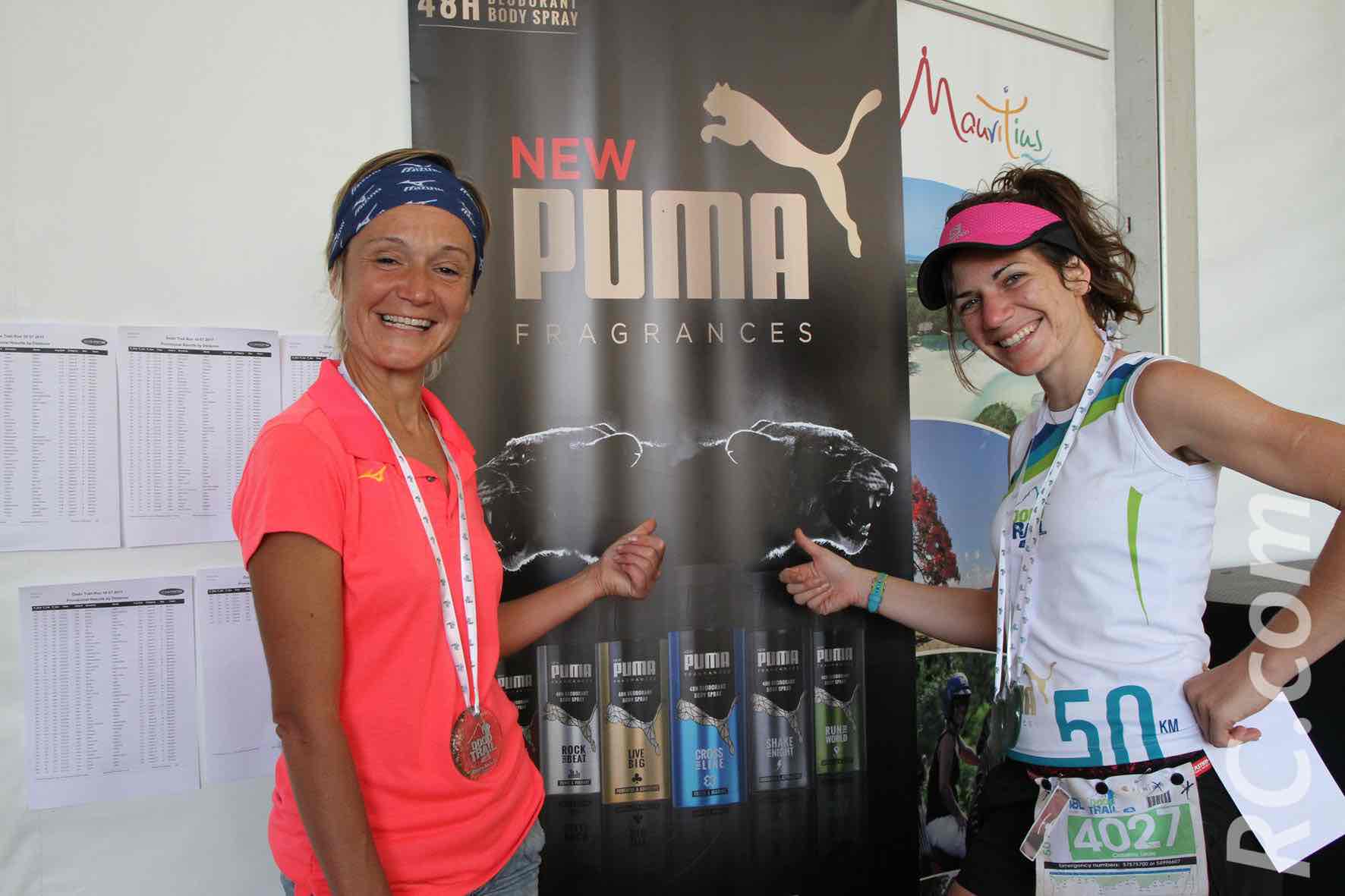 Cécile Ciman, 1ère chez les Masters, et Louise Classeau, 2ème au scratch