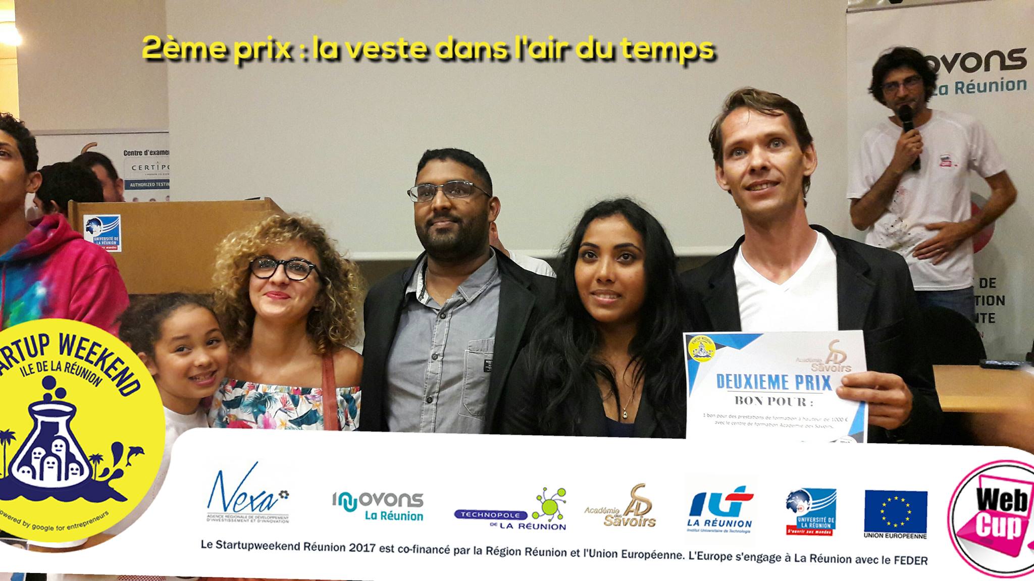 Le 2ème prix est remporté par le projet “La veste dans l’air du temps”, porté par Sylvain Courril Le 2ème prix est remporté par le projet “La veste dans l’air du temps”, porté par Sylvain Courril