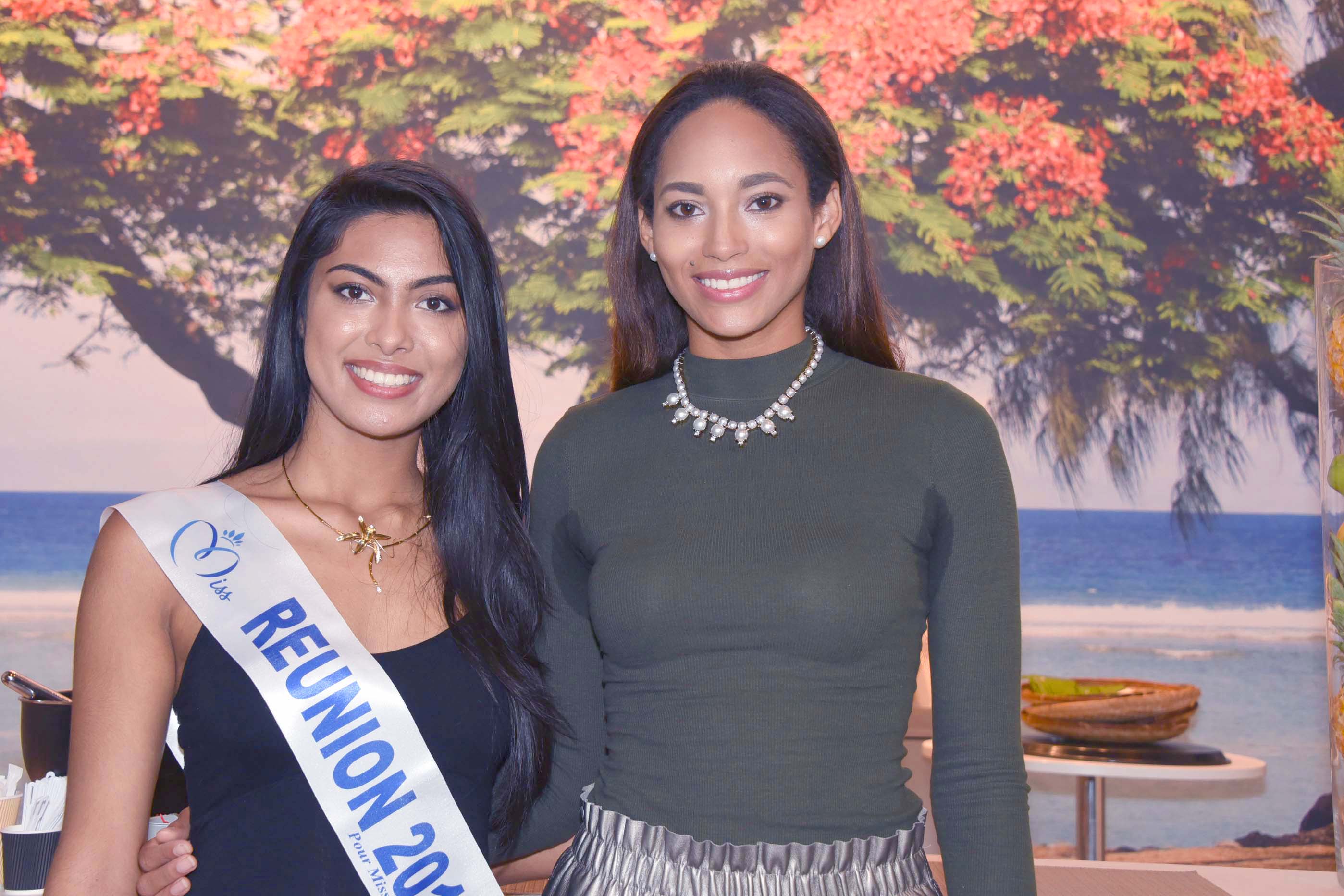 Miss Réunion et Miss Haïti, dauphine d'Iris Mittenaere