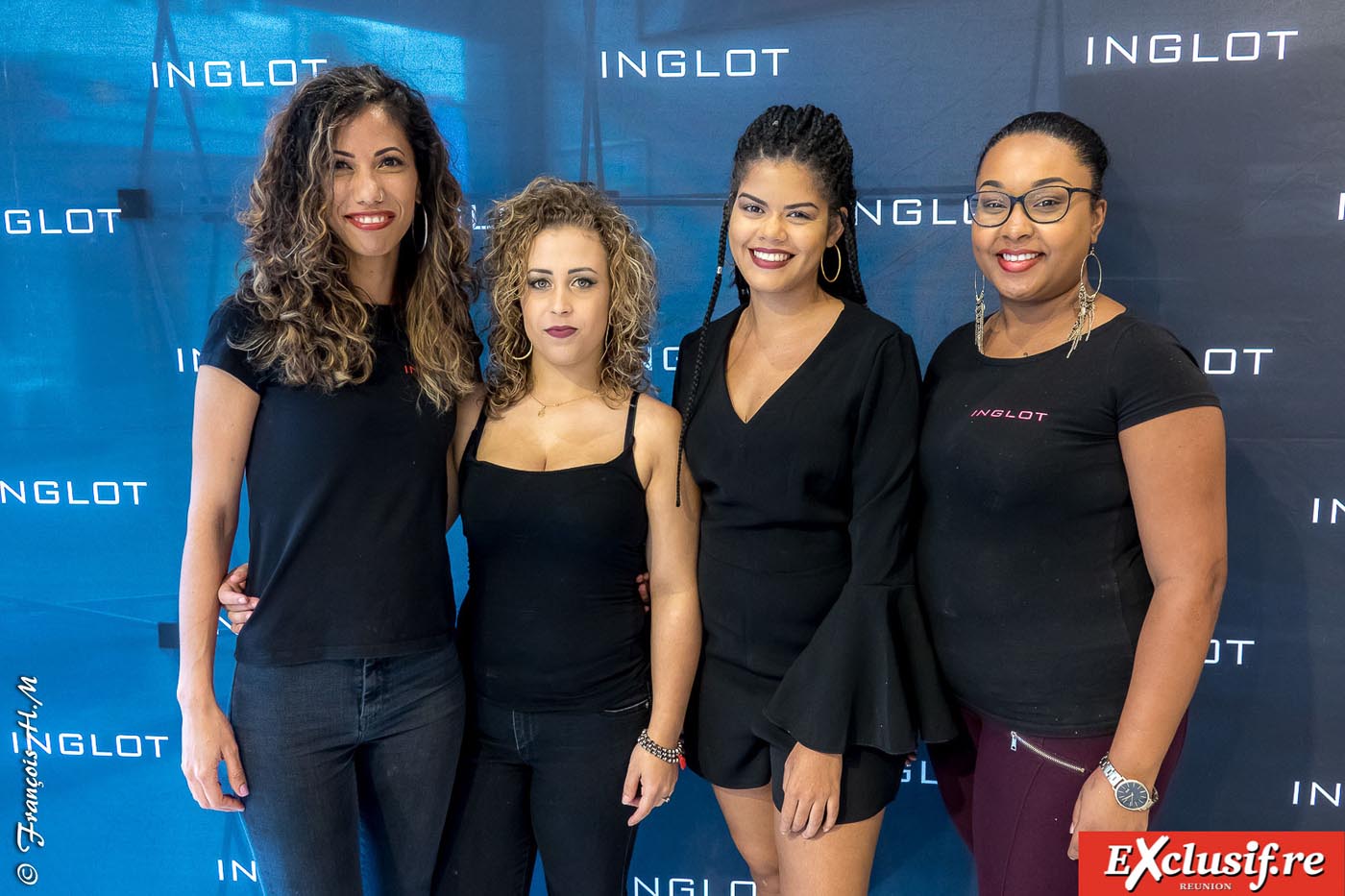 Les candidates Elite Model Look Réunion chez Inglot 