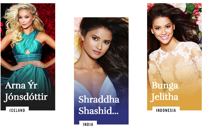 Miss Univers 2017: découvrez toutes les candidates Miss Univers 2017: découvrez toutes les candidates