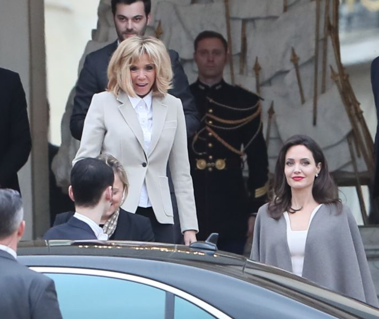 Brigitte Macron a reçu Angelina Jolie à l'Elysée