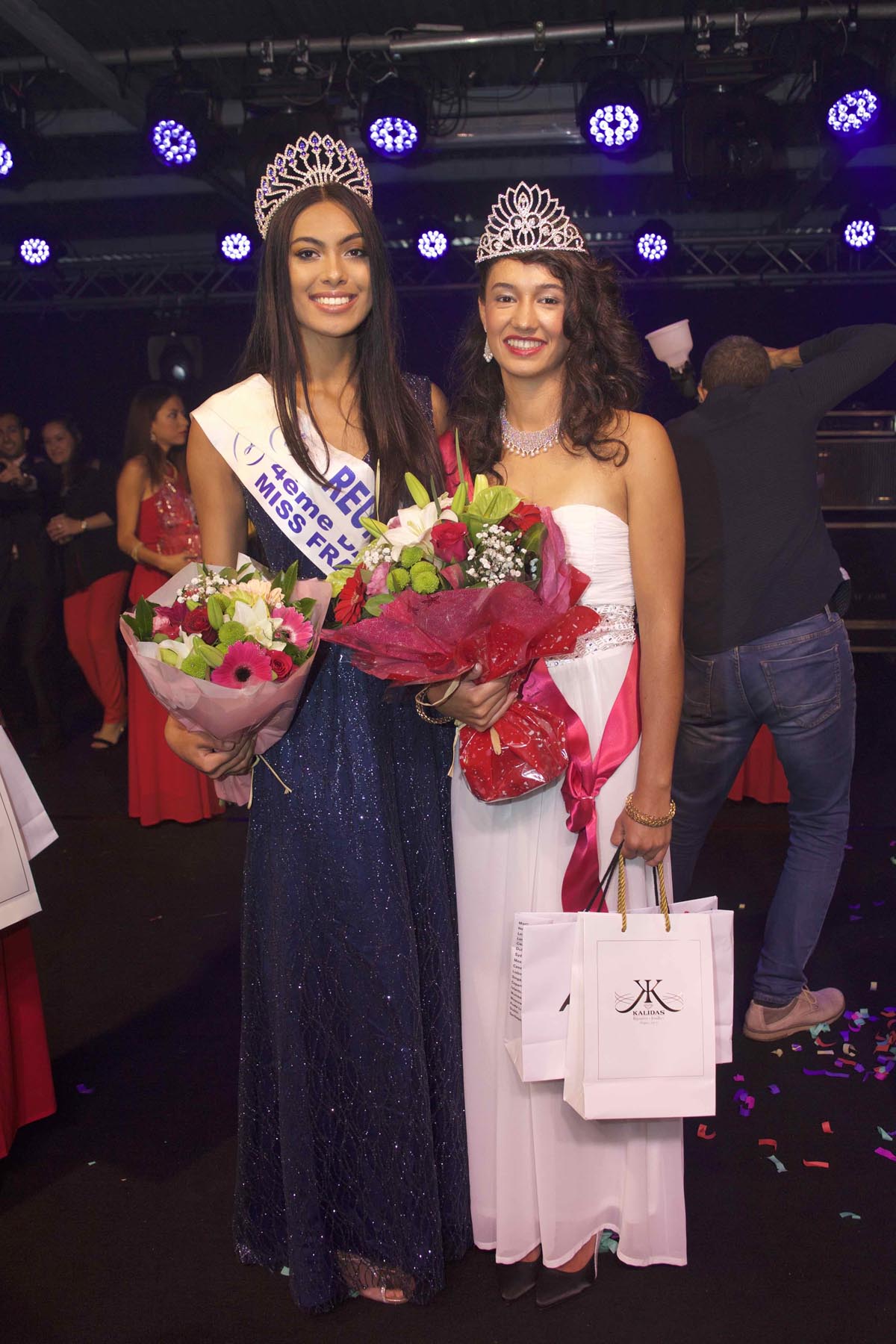 Audrey Chane Pao Kan, Miss Réunion 2017, et rachel Nourry, Miss Salazie 2018