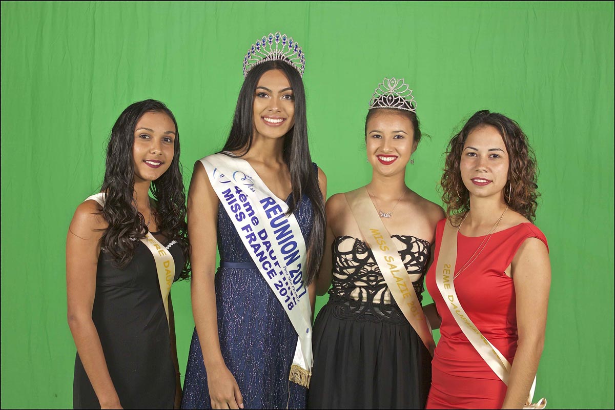 Miss Réunion avec les lauréates 2017