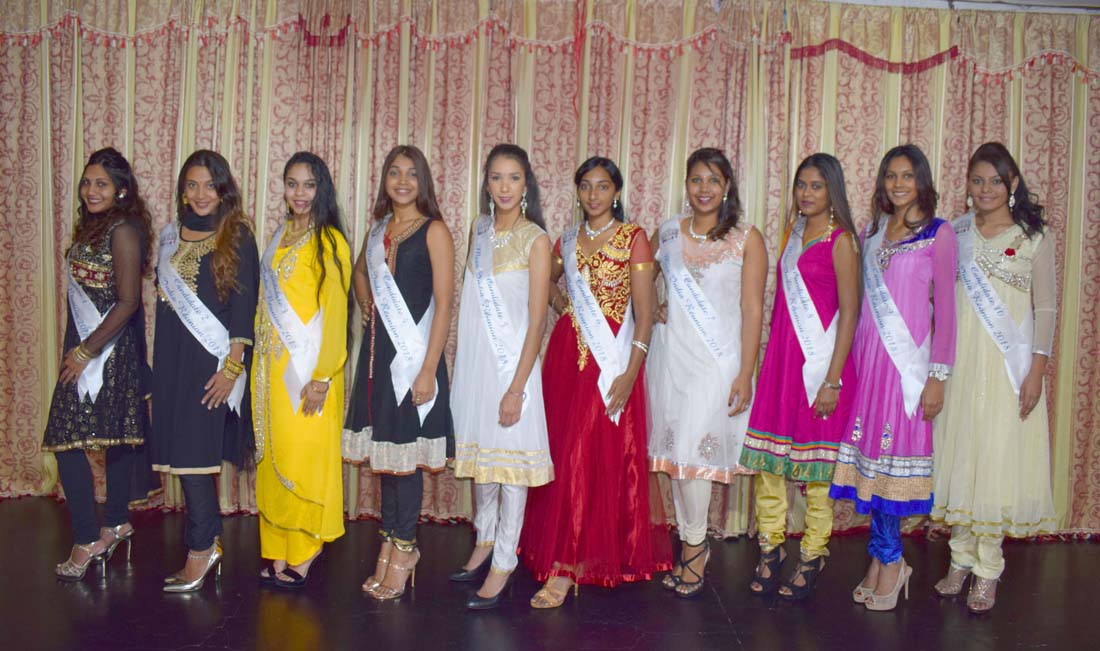 Les 10 candidates Miss India Réunion 2018