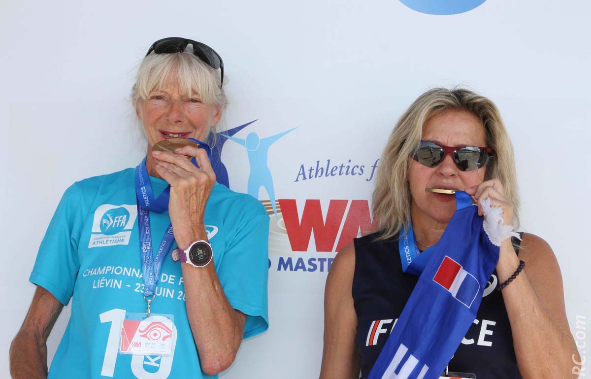 Huguette Jouault et Marlène Chane See Chu croquent l'or du semi-marathon