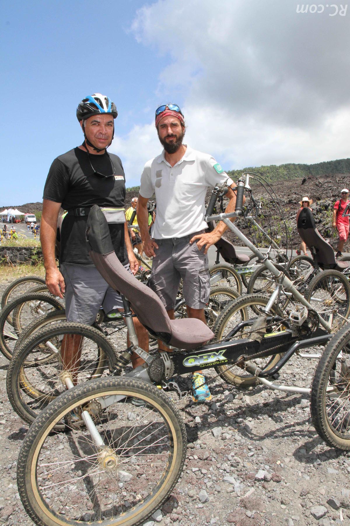 Bertrand etFrédéric, amateurs de quad-bike