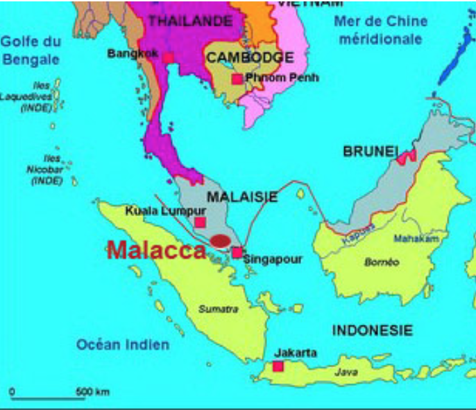 Il faut désormais chercher du côté du détroit de Malacca
