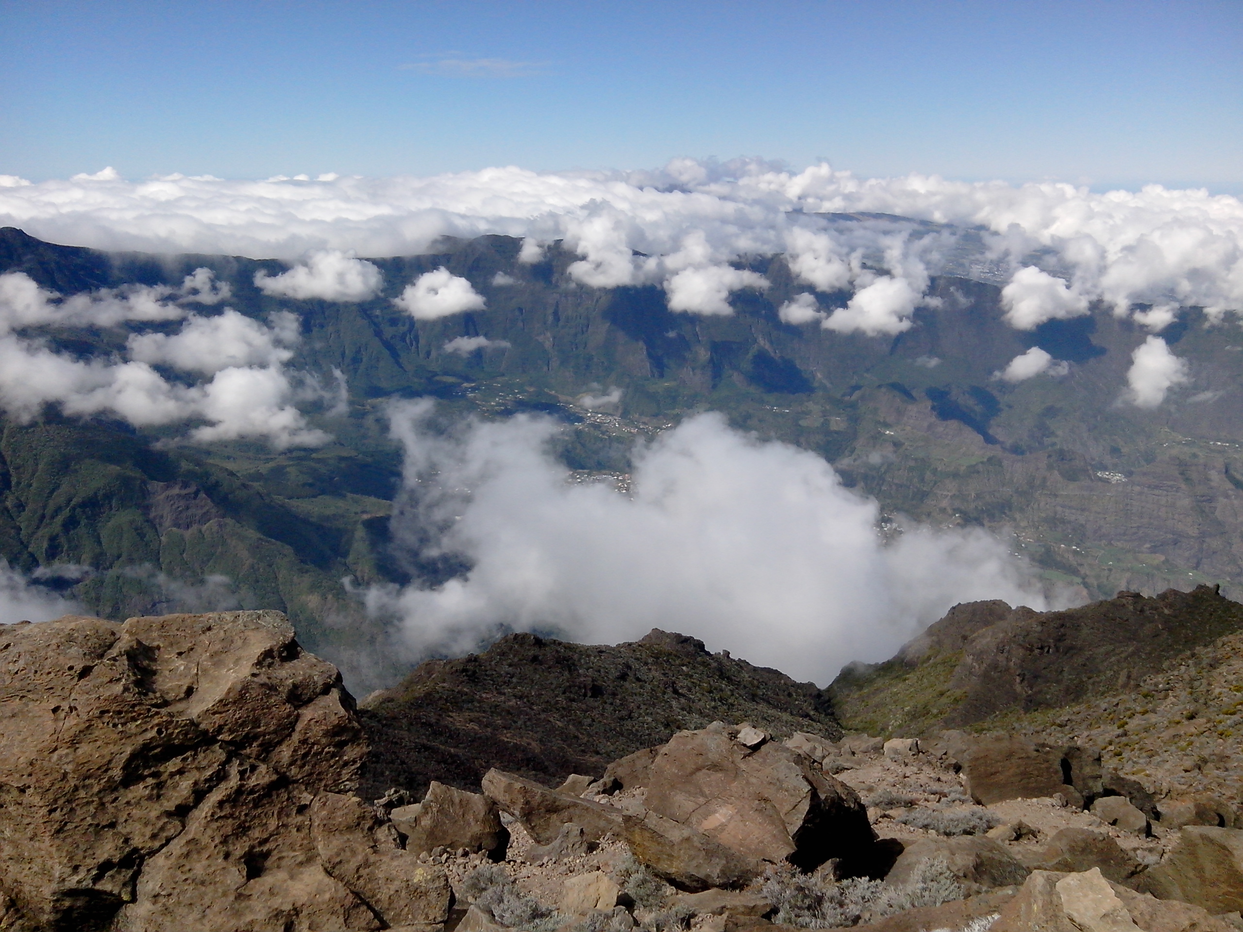 Mafate vu du chantier du Grand Bord Mafate vu du chantier du Grand Bord