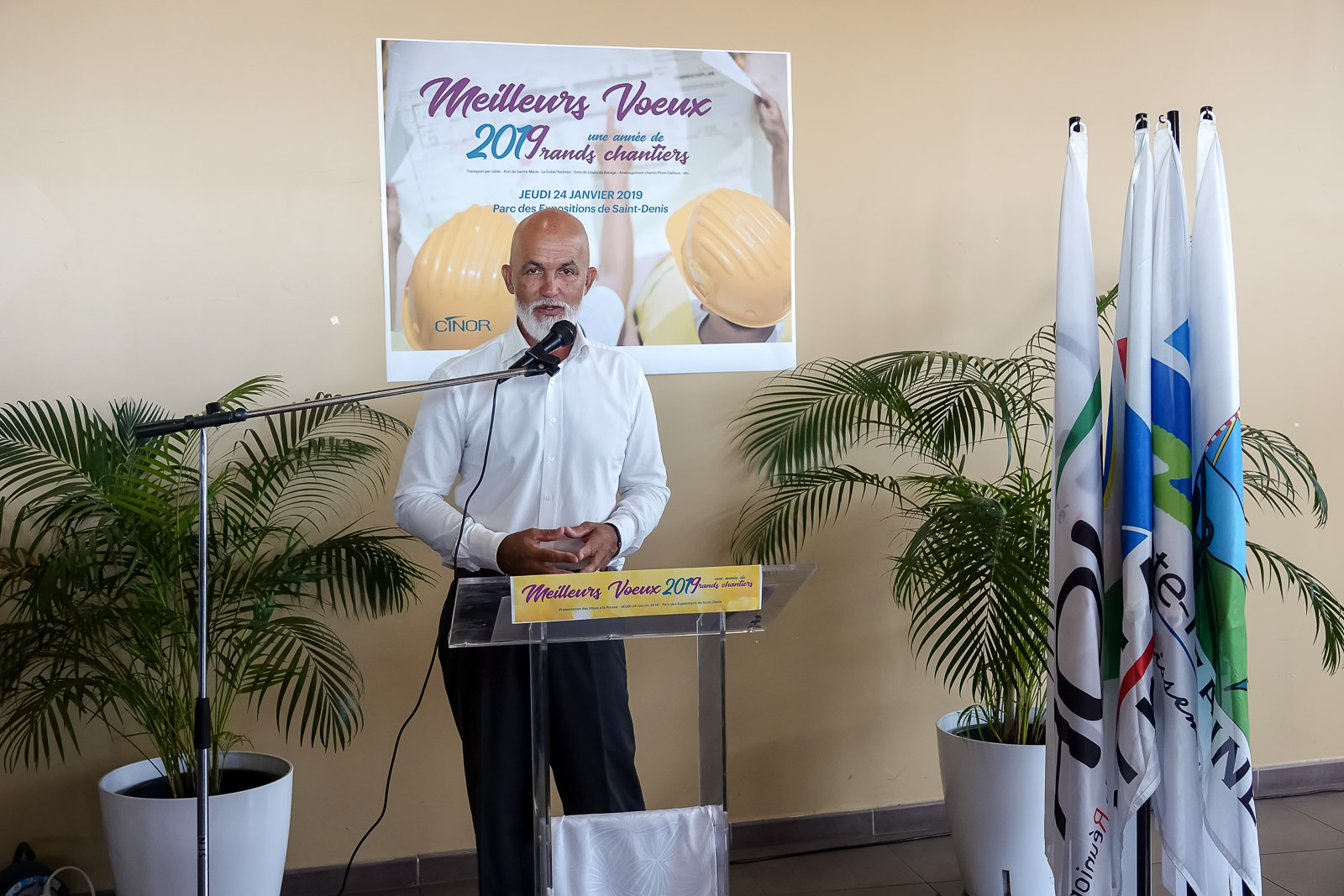 Vœux à la presse de Gérald Maillot, président de la CINOR 