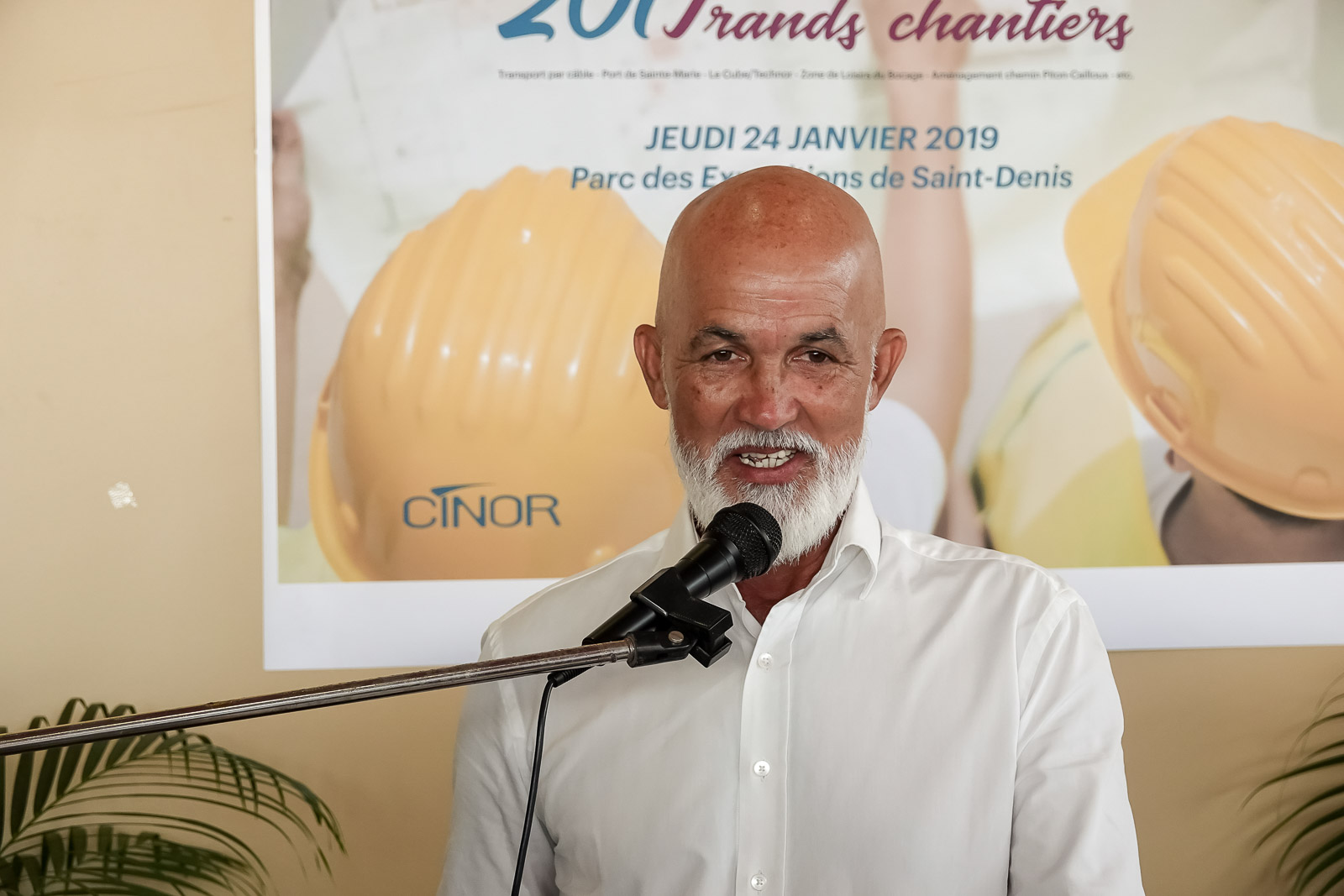 Vœux à la presse de Gérald Maillot, président de la CINOR 