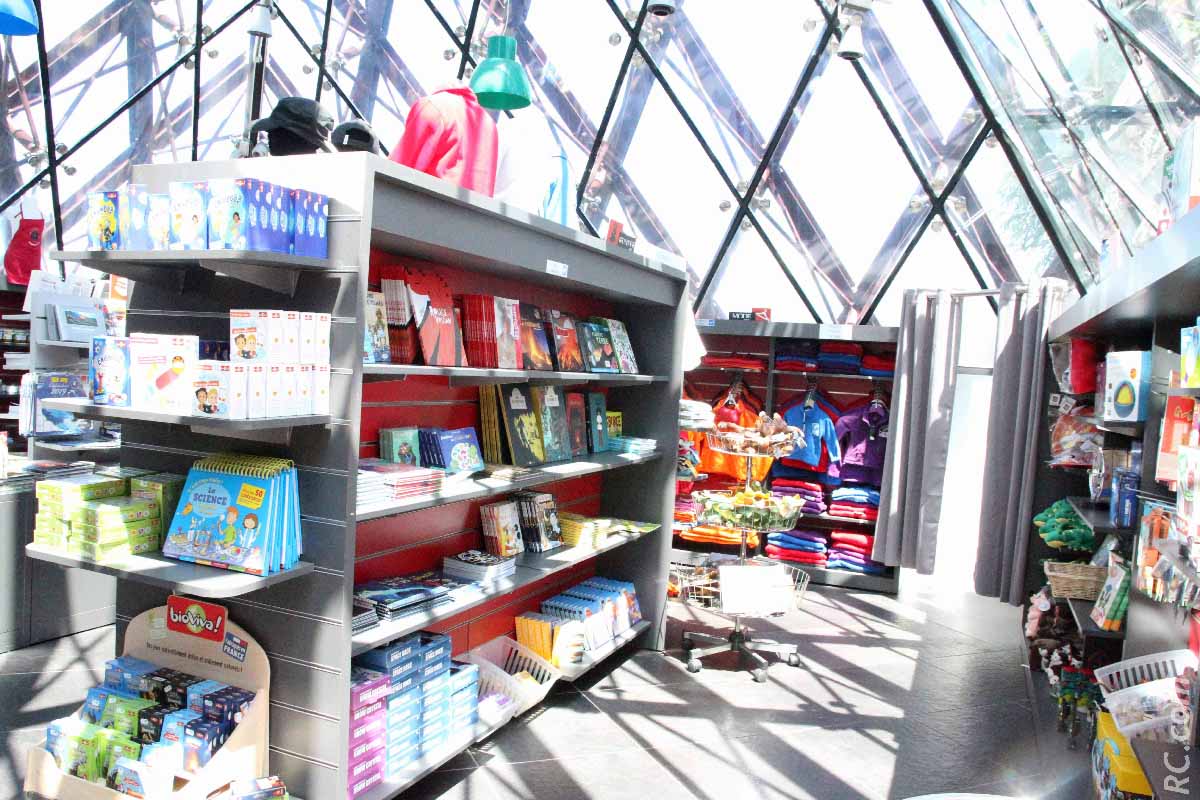 La boutique de la Cité du Volcan, lieu incontournable lors de votre visite