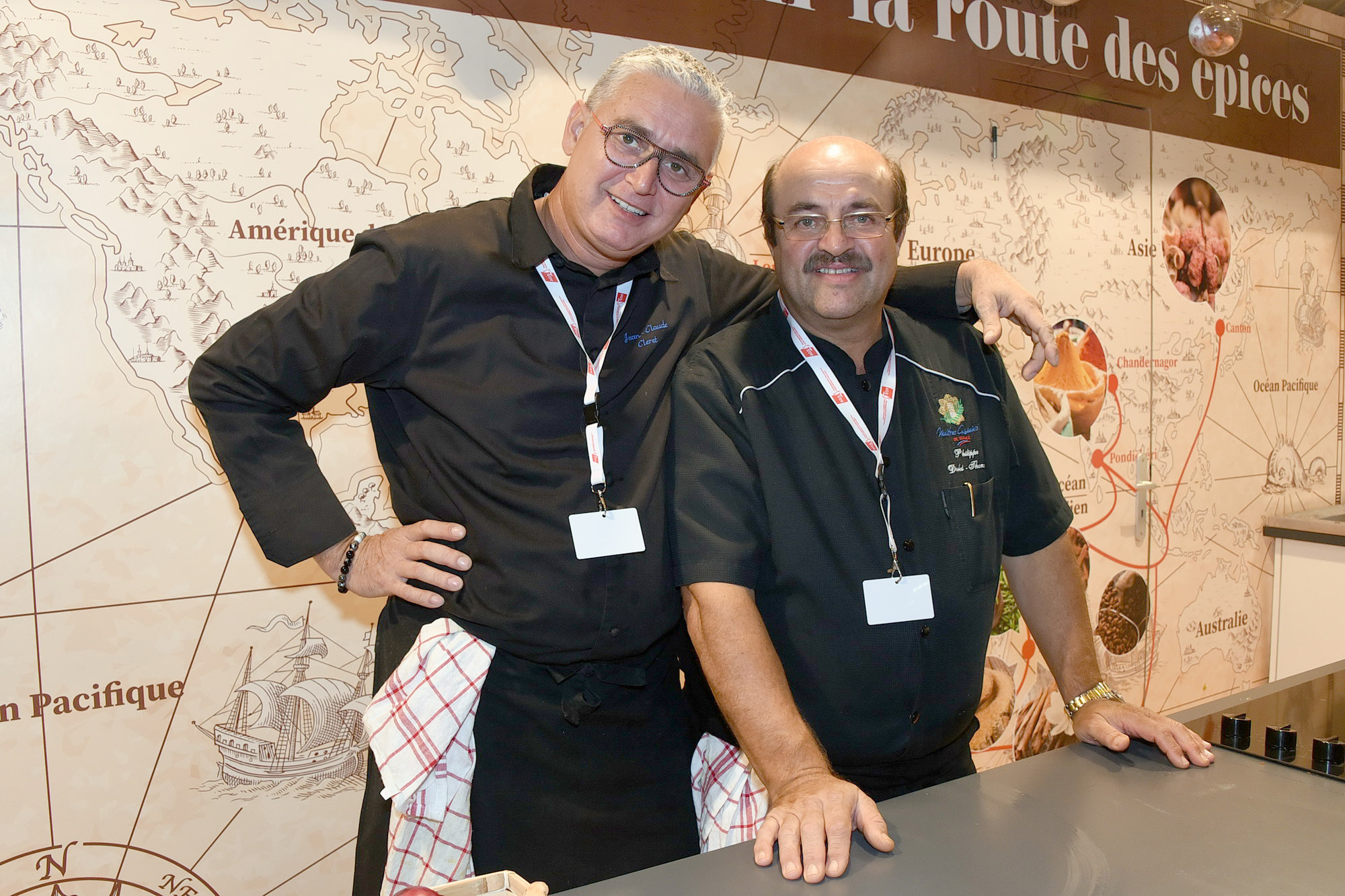 Des chefs réunionnais: Jean-Claude Cléret et Philippe Doki-Thonon