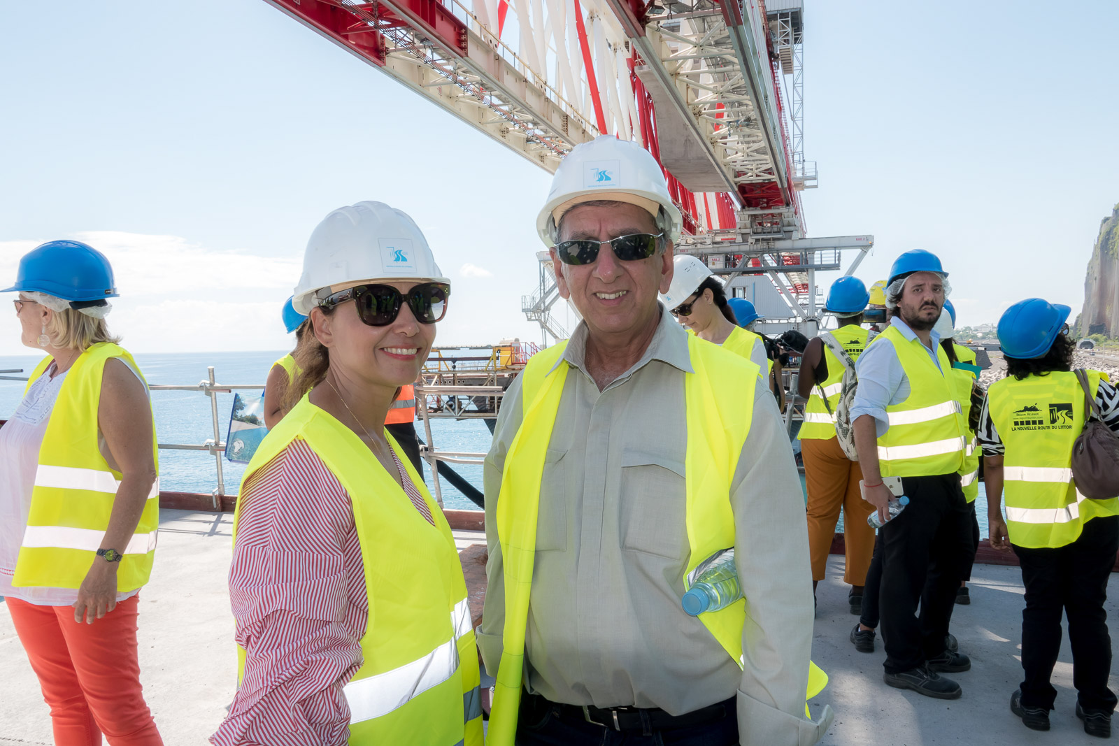 Nouvelle Route du Littoral: la dernière pile est en place Nouvelle Route du Littoral: la dernière pile est en place