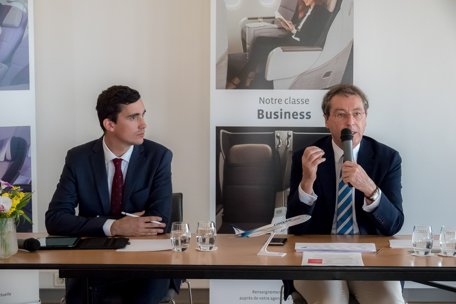 La première conférence de presse outre-mer c'était pour La Réunion