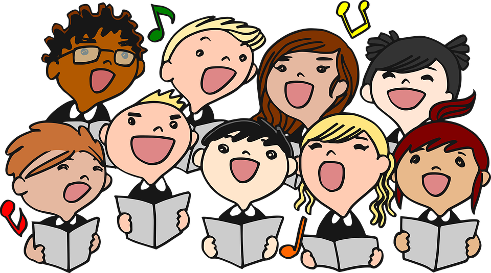 Les élèves sont pressés de chanter...